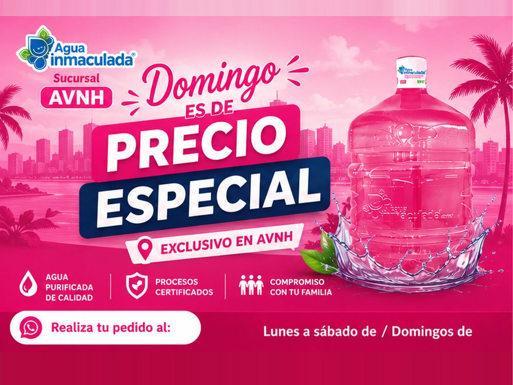 Domingo de precio especial, exclusivo en sucursal Ninos Heroes