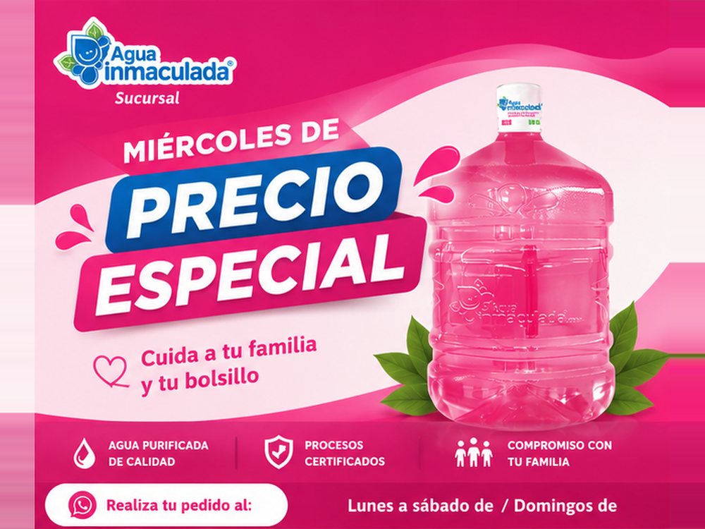 Miercoles de precio especial: cuida a tu familia y tu bolsillo